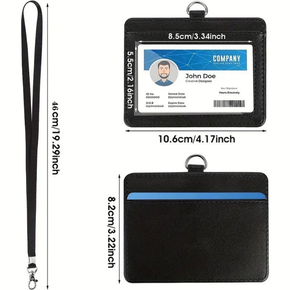 1-teiliger horizontaler Auswei – Lanyard Badge Holder Bewertung und Preis