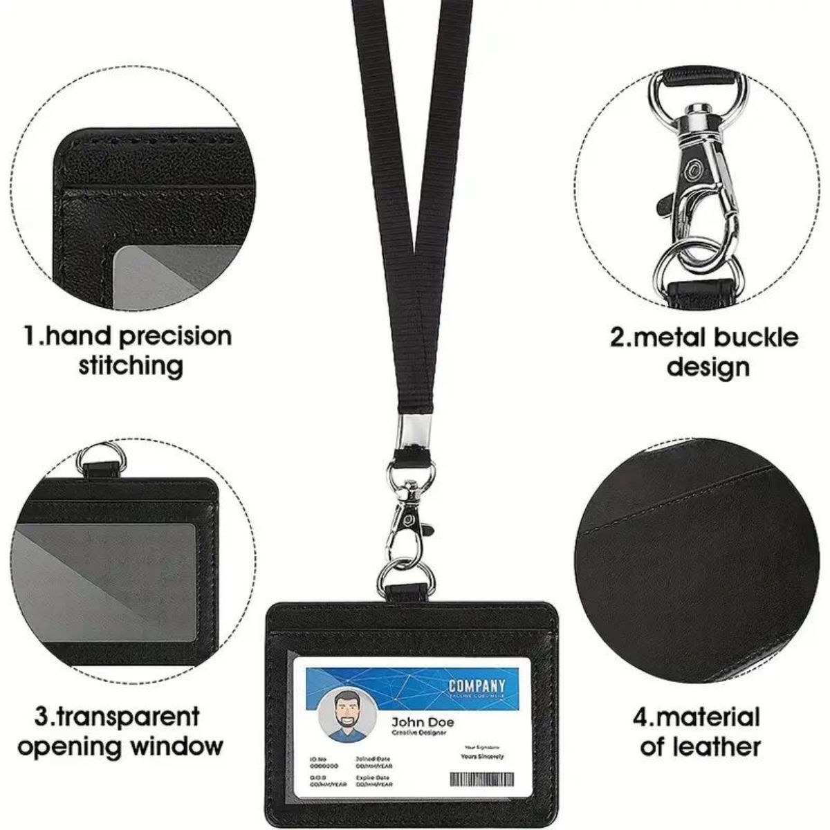1-teiliger horizontaler Auswei – Lanyard Badge Holder Bewertung und Preis